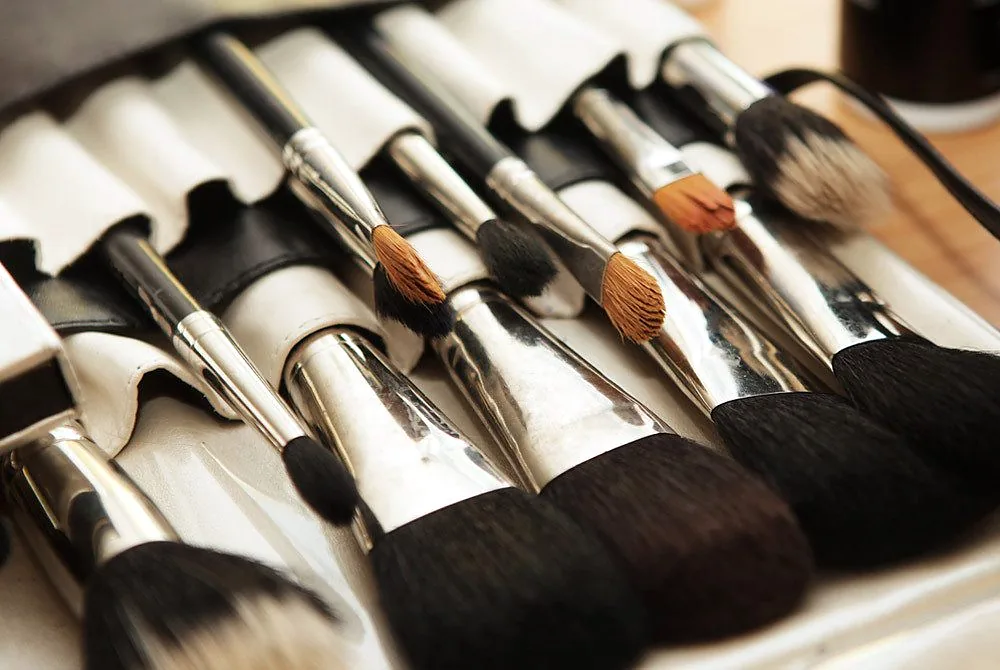 Make-up Pinsel im Studio